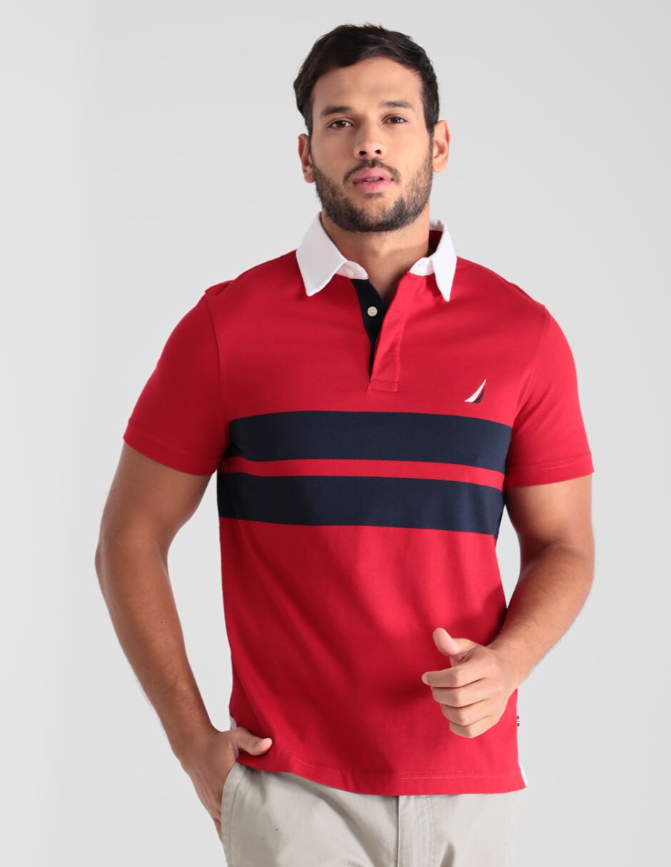 Playera tipo polo Nautica estampado bloques de color para hombre en  Liverpool