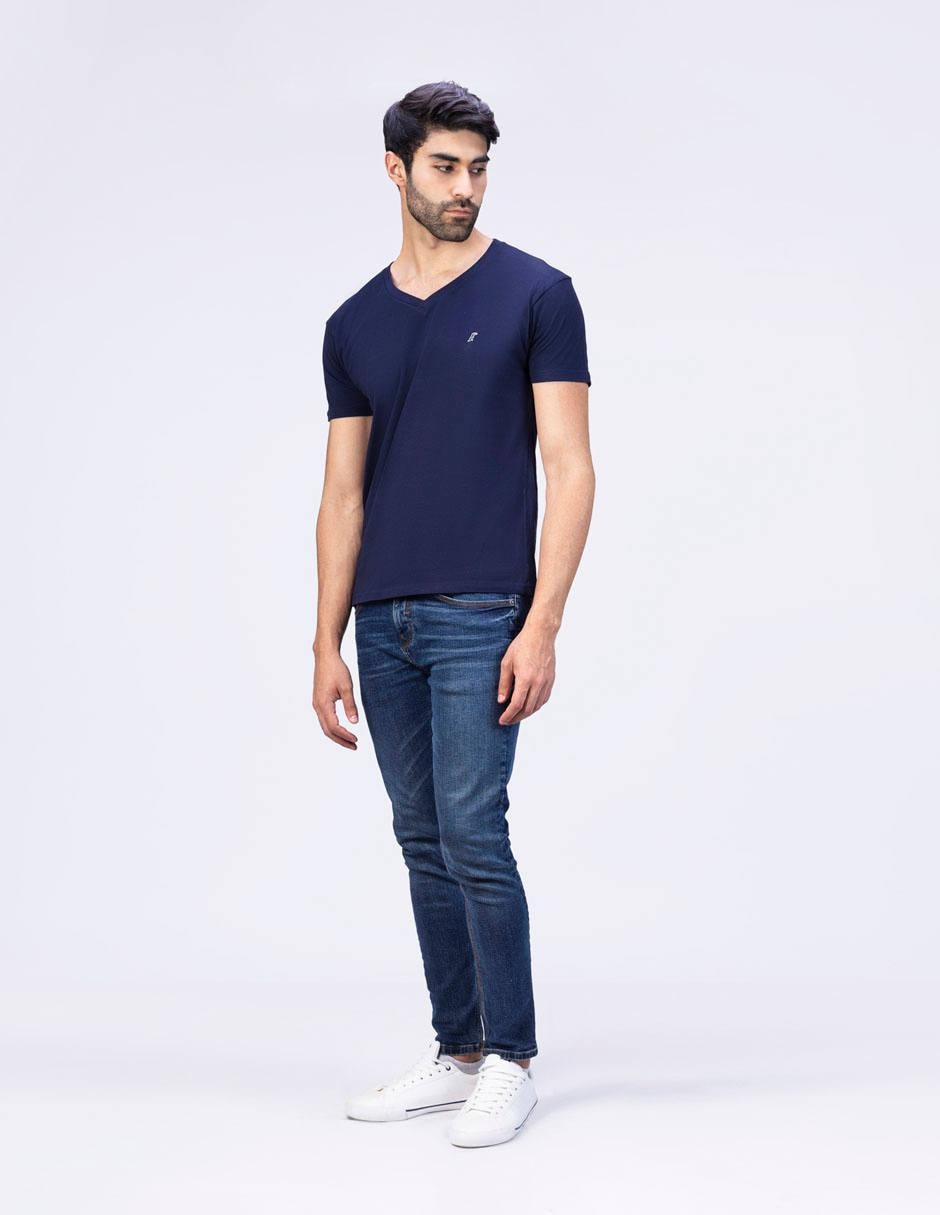 Playera cuello V para hombre 3
