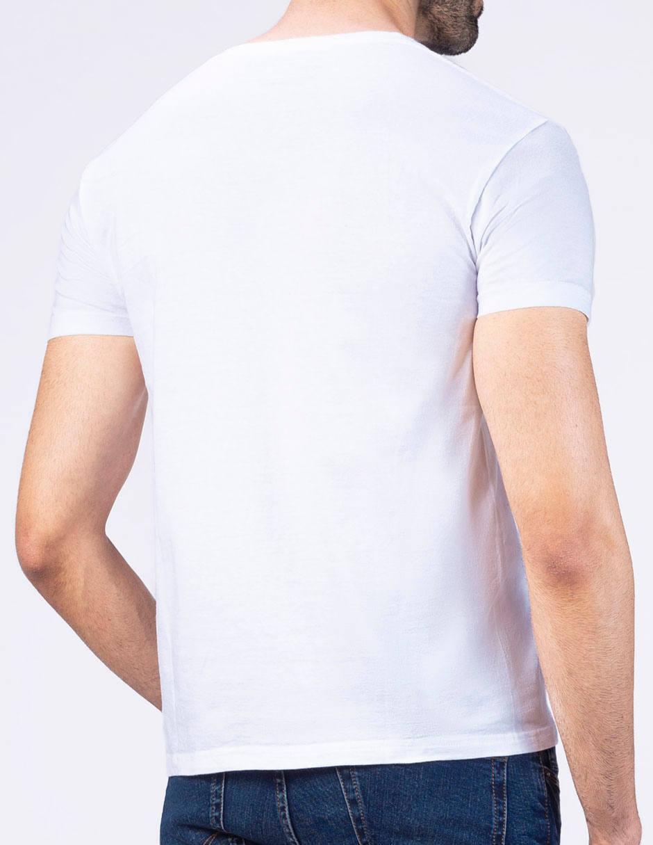 Playera cuello V para hombre 2