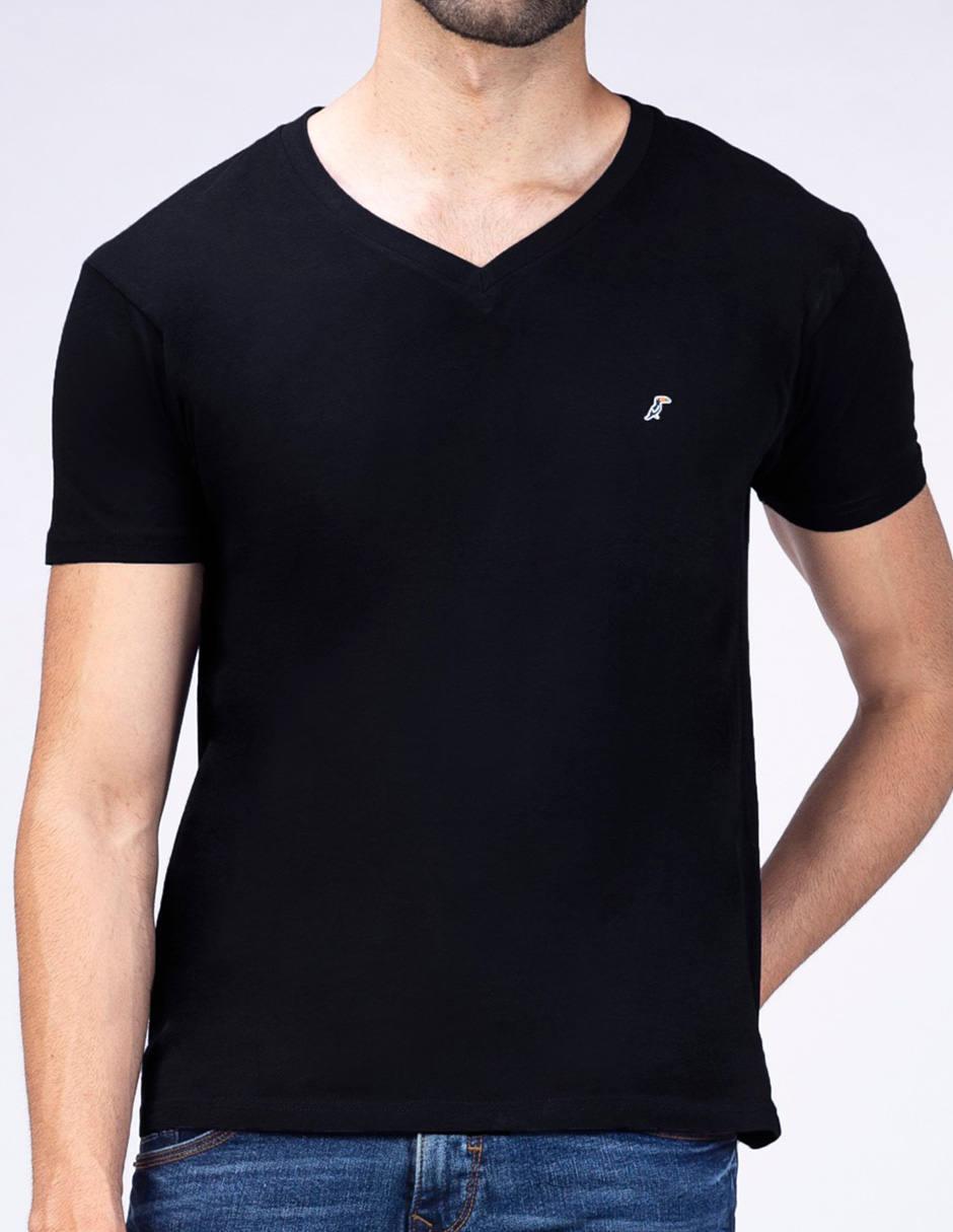 Playera cuello V para hombre