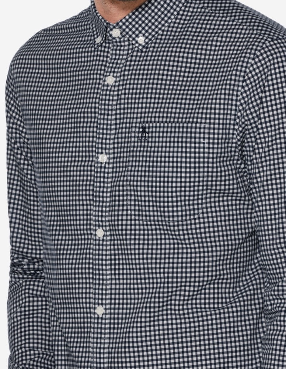 Camisa casual de algodón manga larga para hombre 3