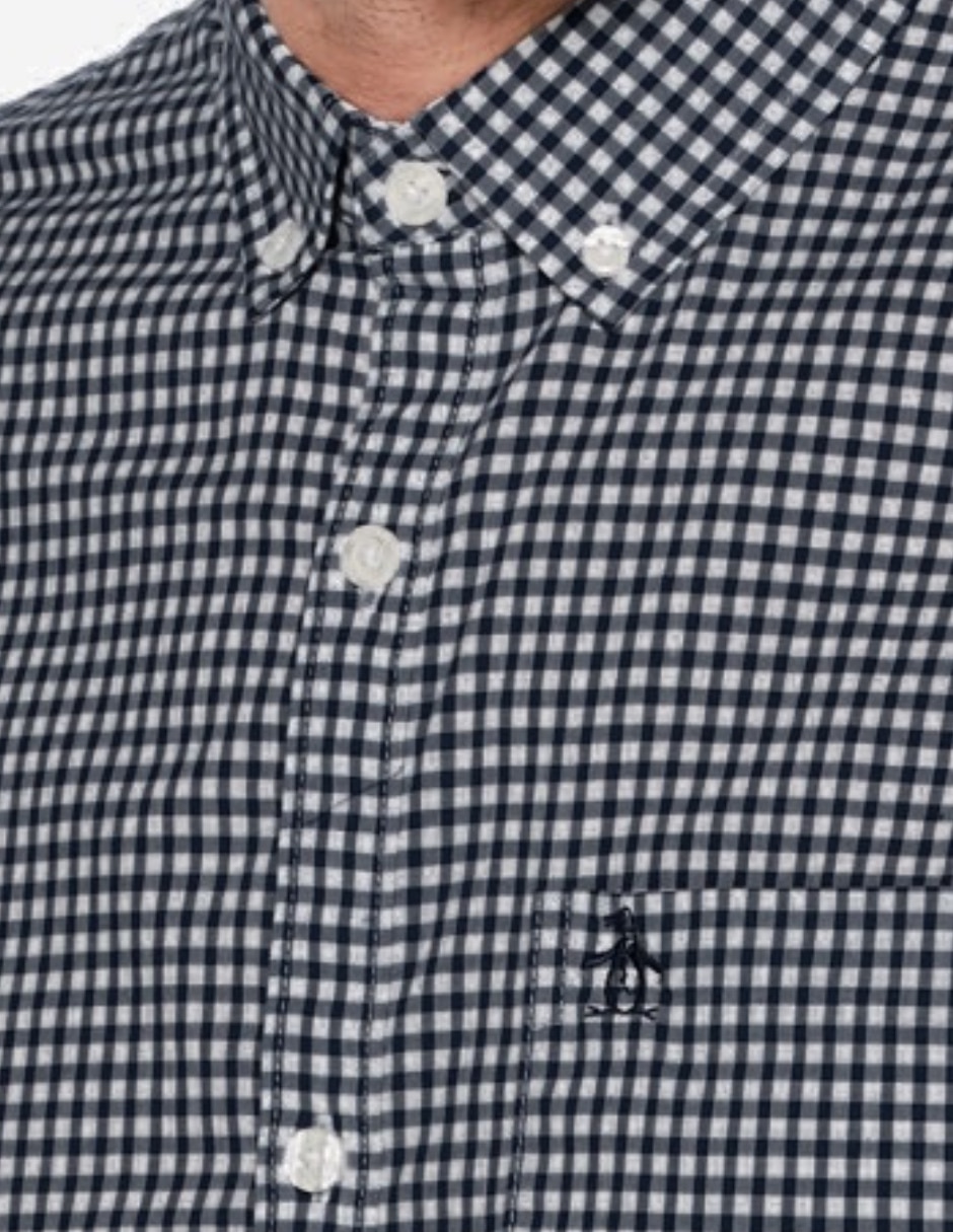 Camisa casual de algodón manga larga para hombre 4