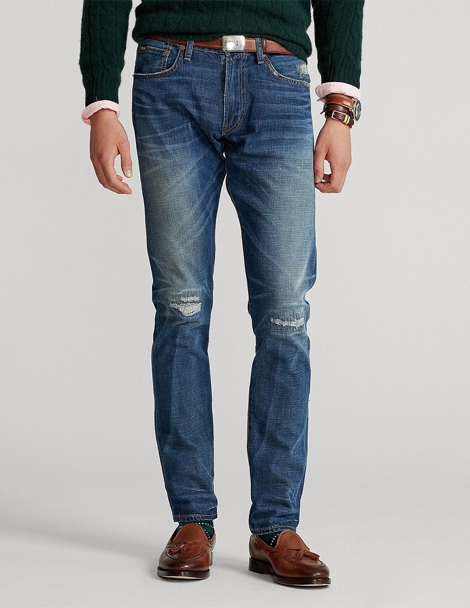 Jeans slim Polo Ralph Lauren lavado destruido para hombre |