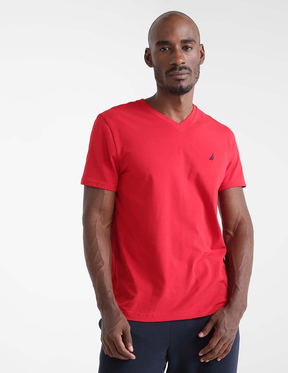 Playera cuello v para hombre