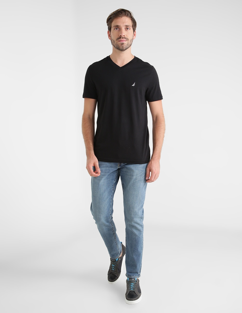 Playera cuello v para hombre 3