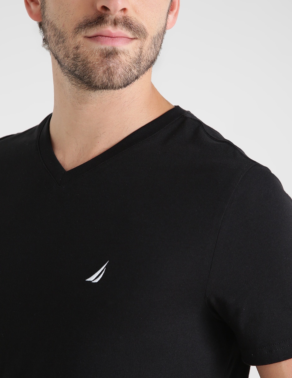 Playera cuello v para hombre 4