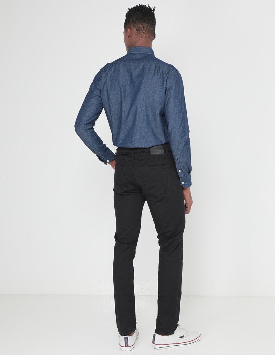 Pantalón slim de algodón para hombre 2