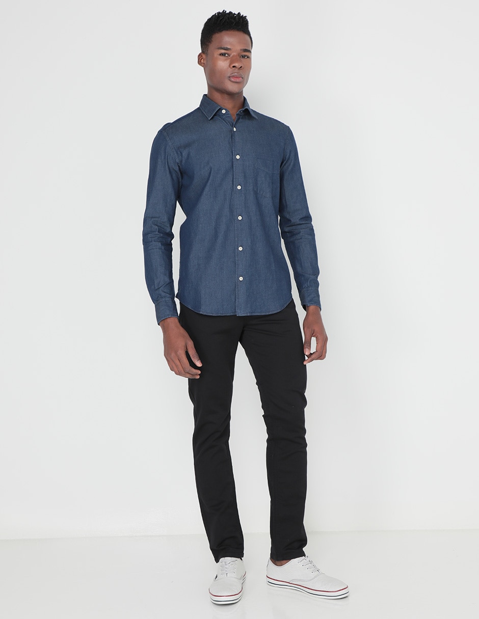Pantalón slim de algodón para hombre 3