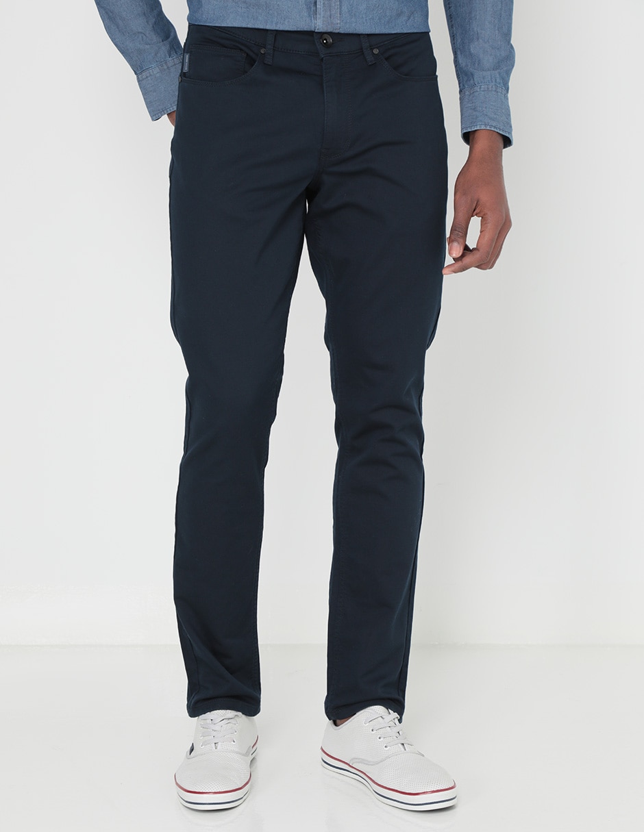 Pantalón slim de algodón para hombre