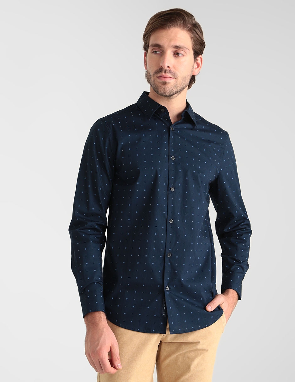 Camisa casual Perry Ellis manga larga para hombre en Liverpool
