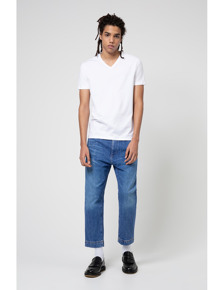 Playera cuello V para hombre 5