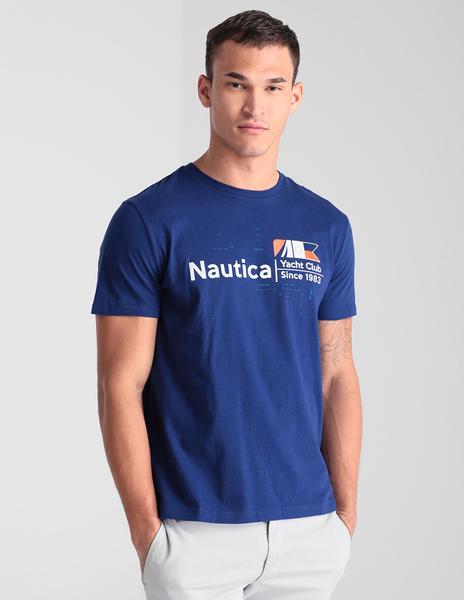 Playera Nautica cuello redondo para hombre en Liverpool