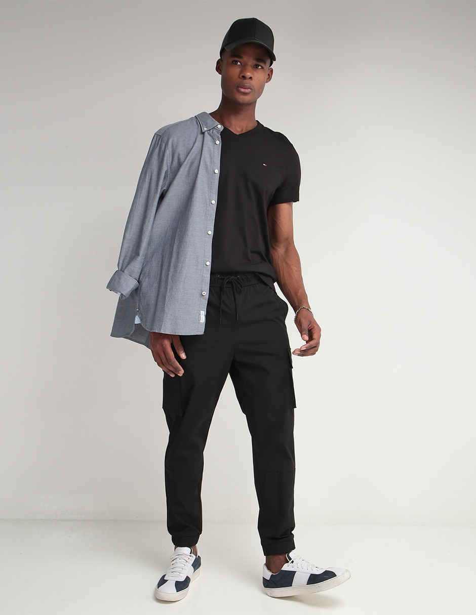 Playera cuello V para hombre 3