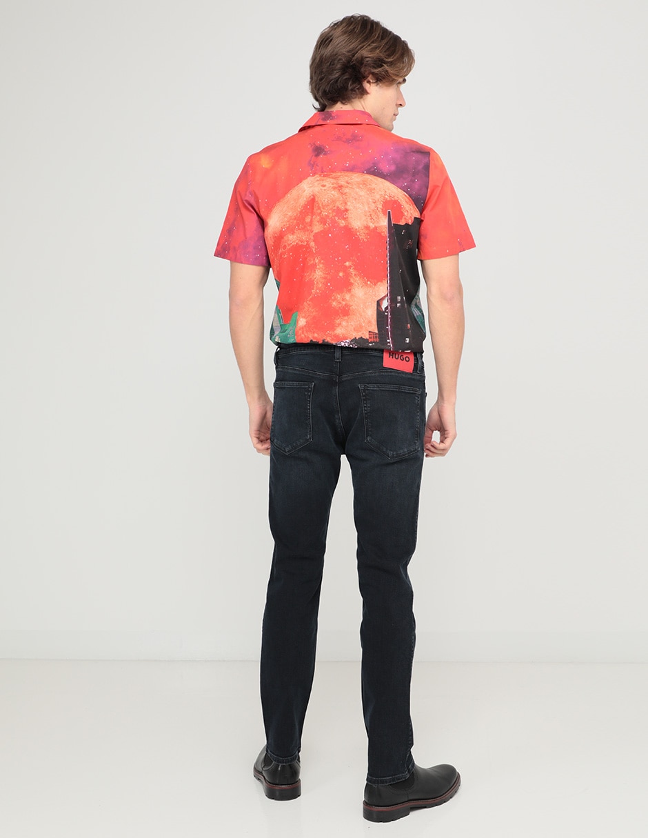 Jeans slim deslavado para hombre