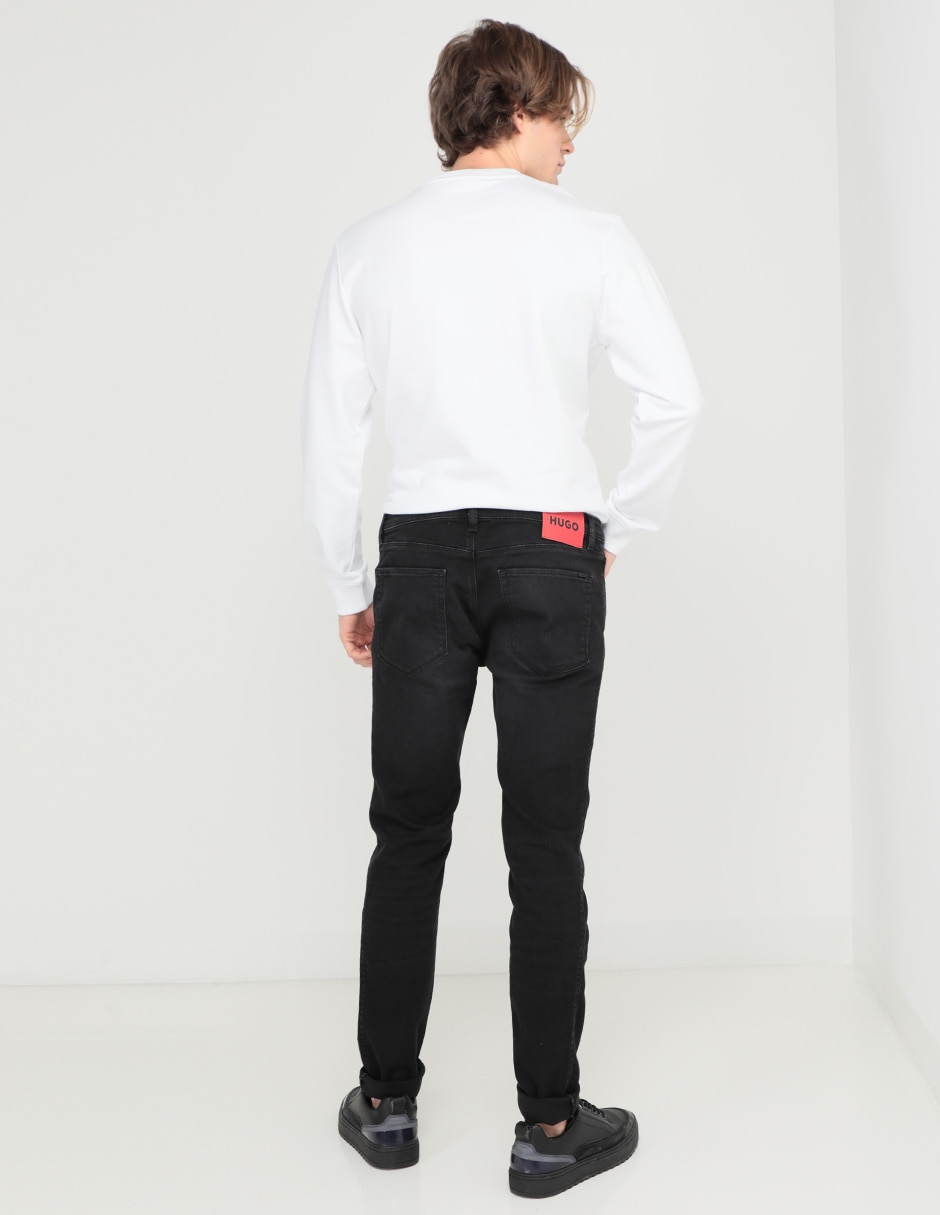 Jeans slim lavado obscuro para hombre 2