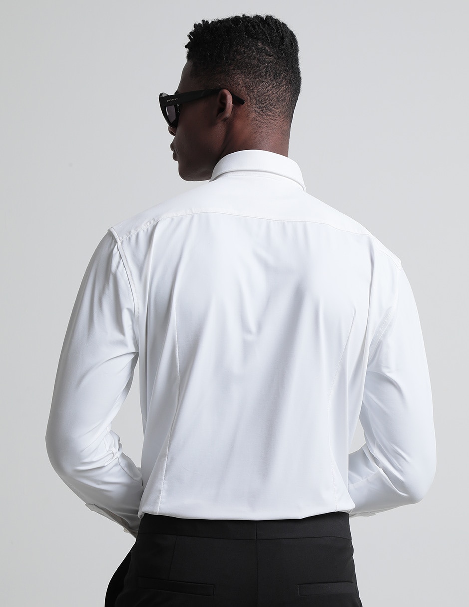 Camisa casual de algodón manga larga para hombre 2