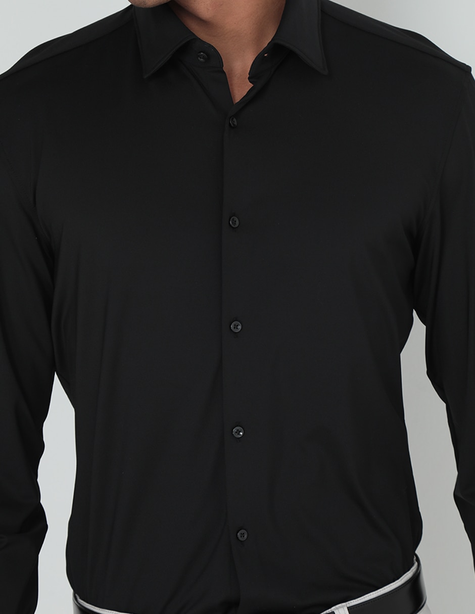 Camisa casual de manga larga para hombre 4