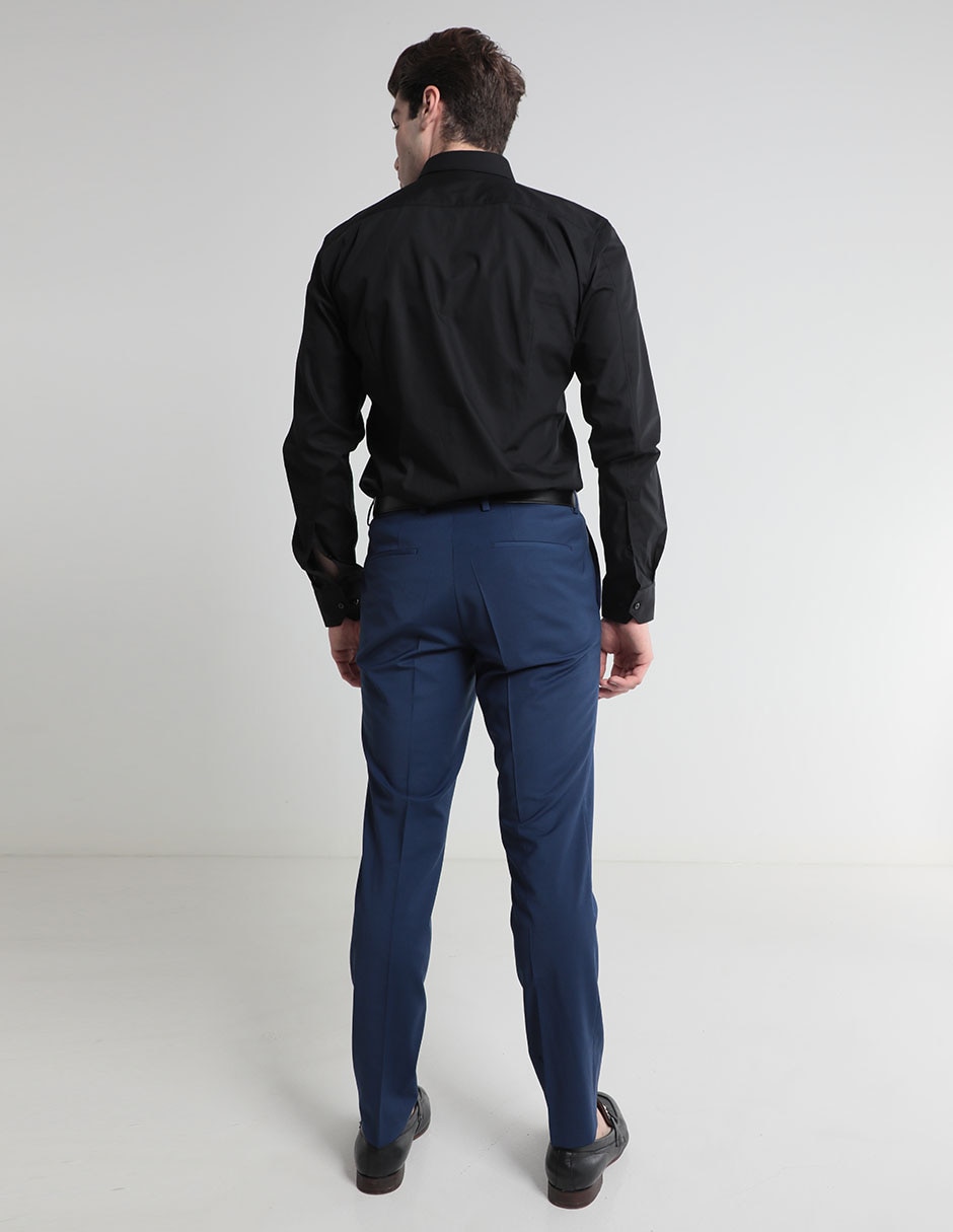 Pantalón de vestir slim de algodón para hombre 2