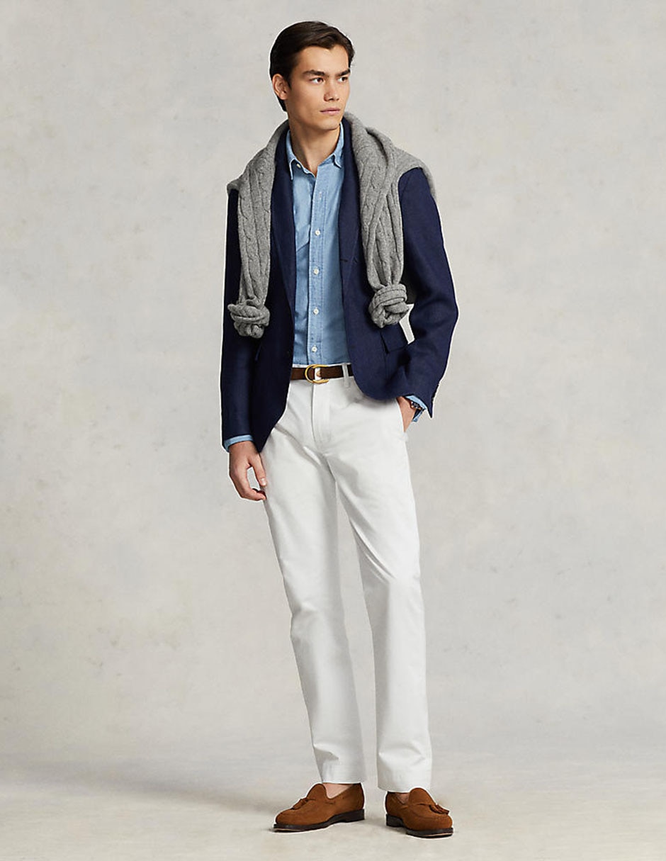 Pantalón casual recto Polo Ralph Lauren de algodón para hombre 3