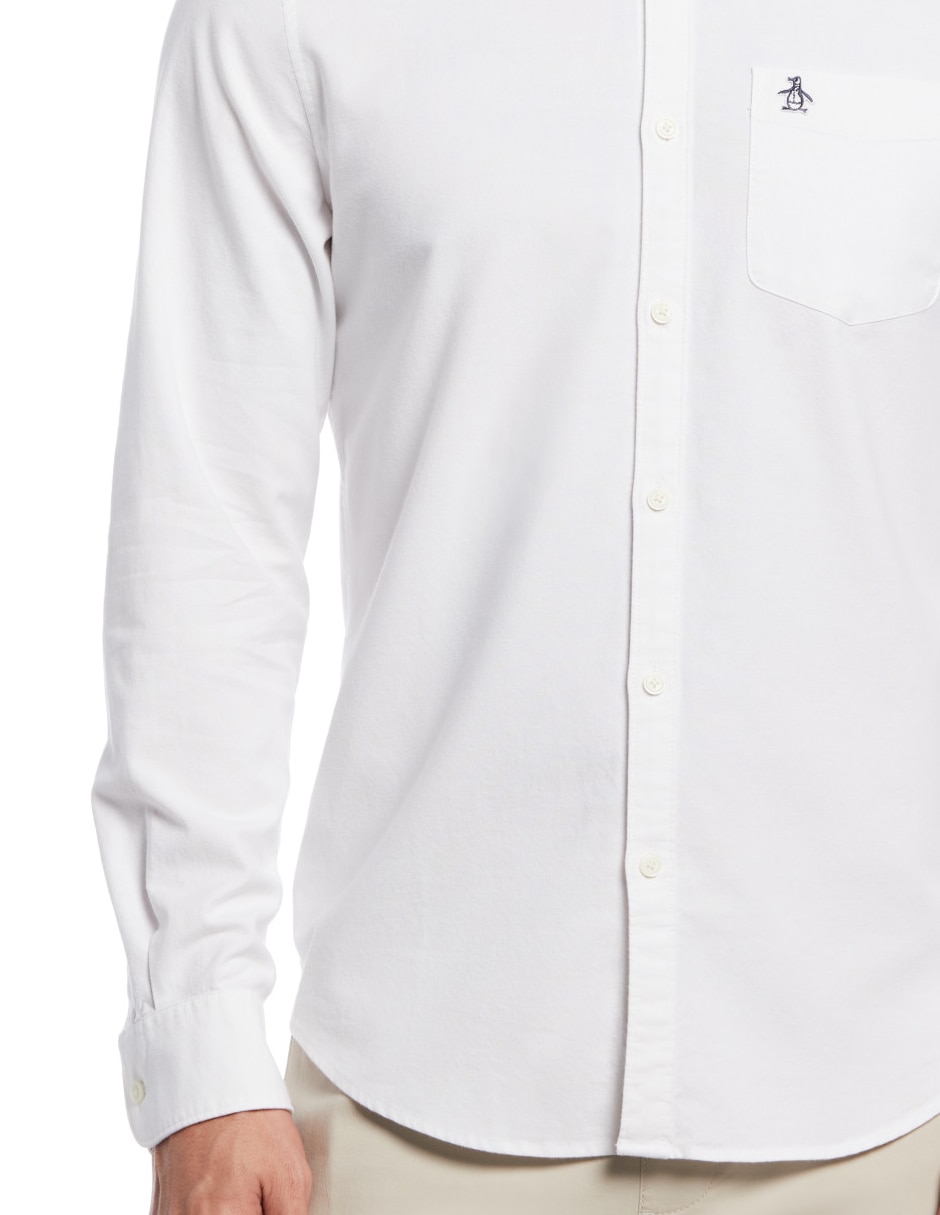 Camisa casual de algodón manga larga para hombre 4