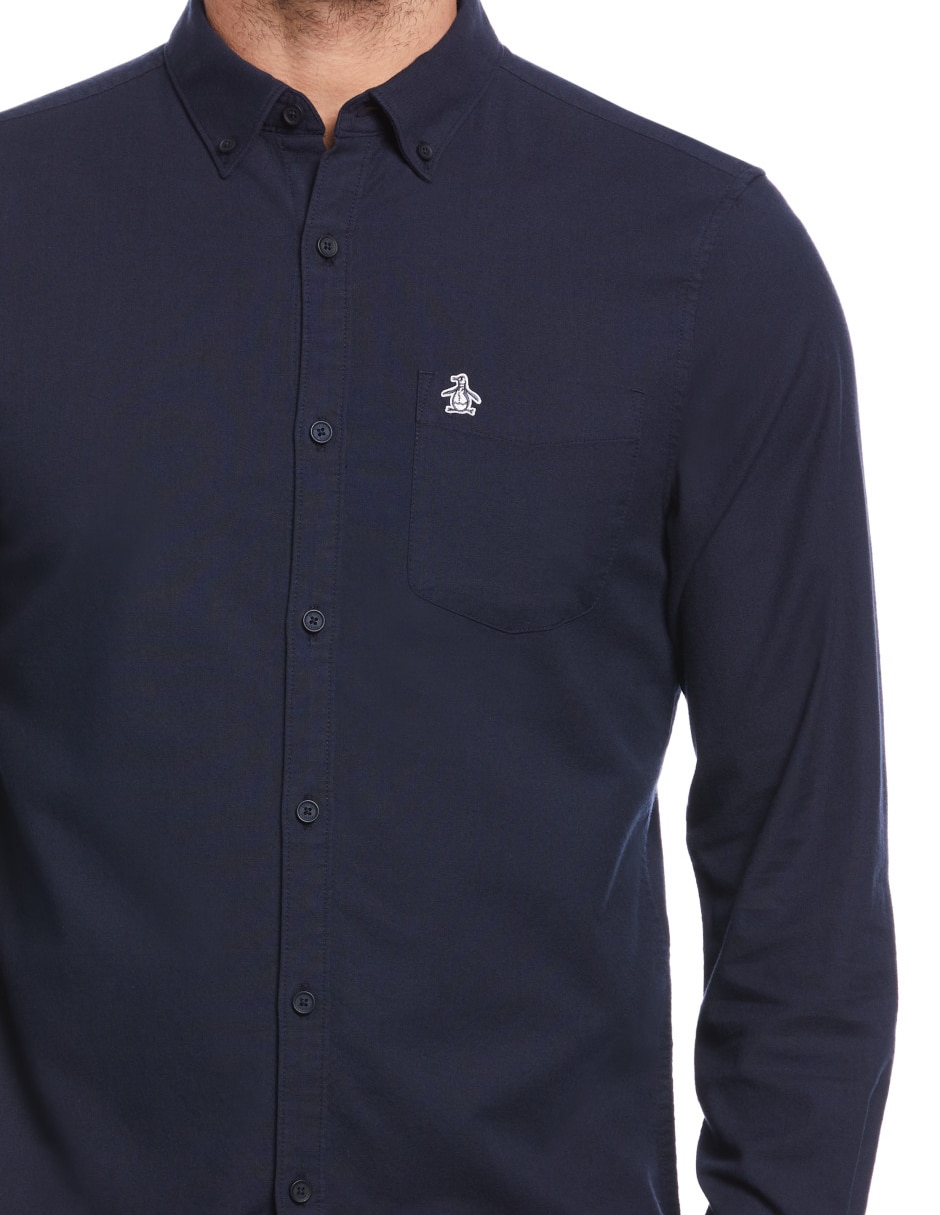 Camisa casual de algodón manga larga para hombre 3