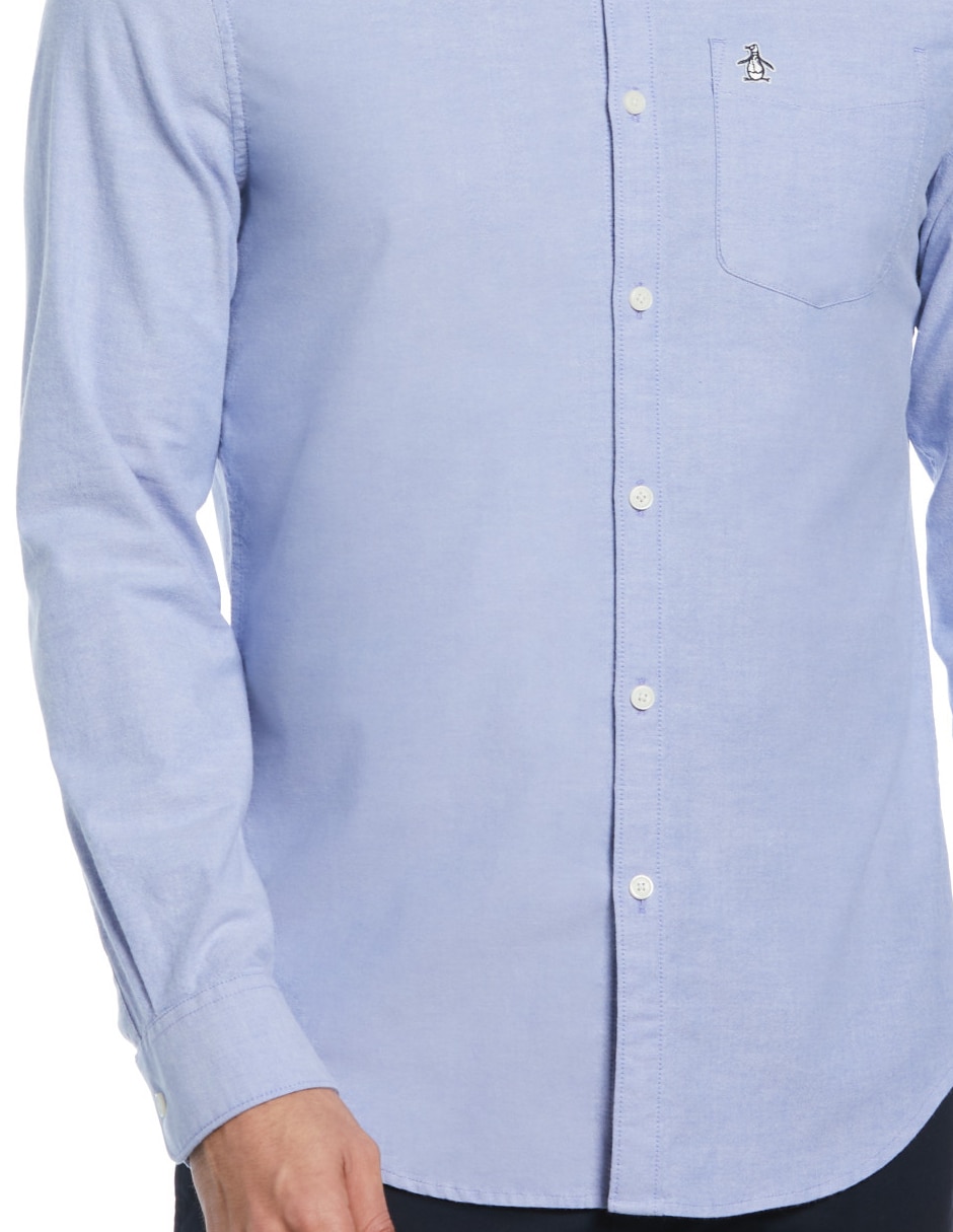 Camisa casual de algodón manga larga para hombre 4