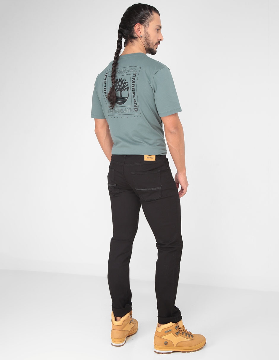 Jeans straight lavado obscuro para hombre 2