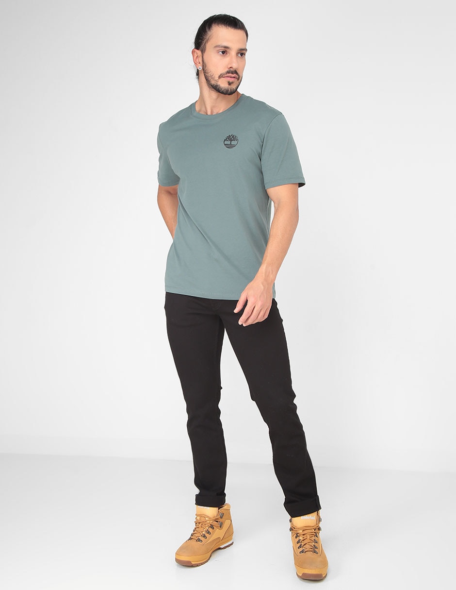 Jeans straight lavado obscuro para hombre 3