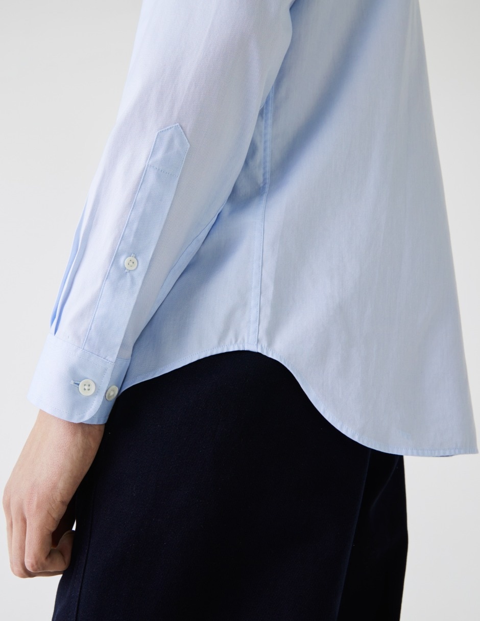 Camisa casual de algodón manga larga para hombre