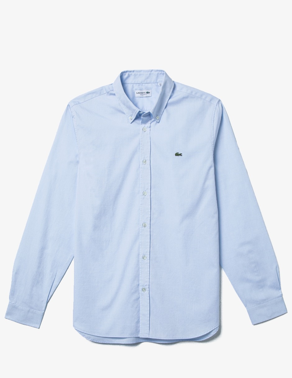 Camisa casual de algodón manga larga para hombre