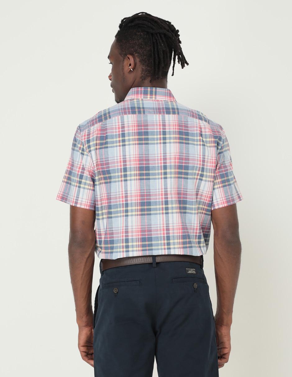 Camisa casual de algodón manga corta para hombre 2