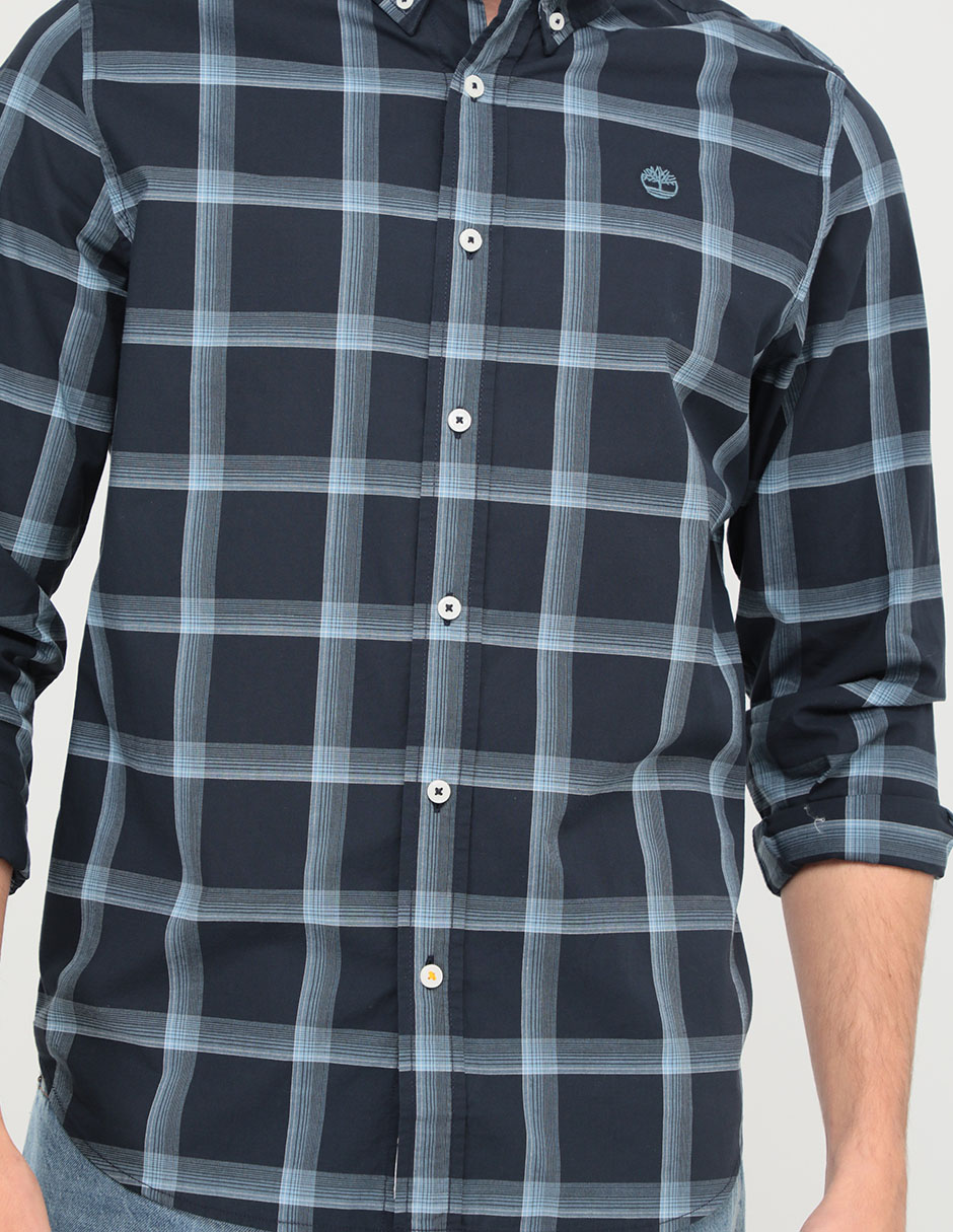 Camisa casual de algodón manga larga para hombre 4