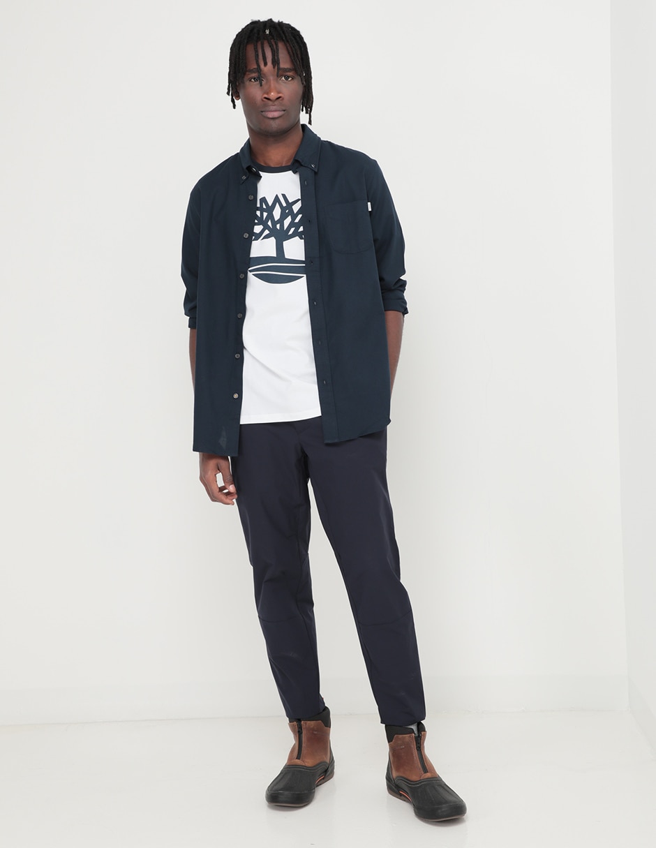 Camisa casual de algodón manga larga para hombre 3