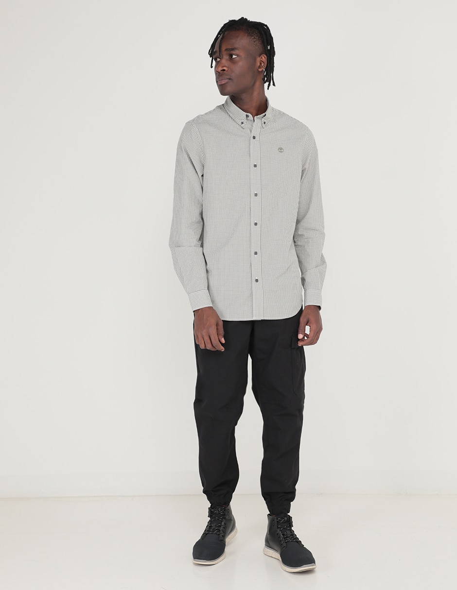 Pants regular con elástico para hombre 3