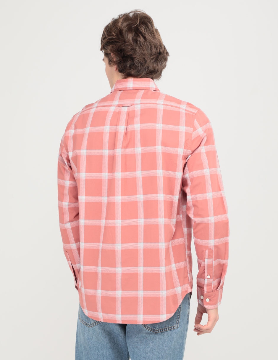 Camisa casual de algodón manga larga para hombre 2