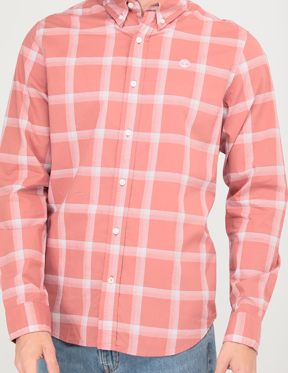 Camisa casual de algodón manga larga para hombre 4