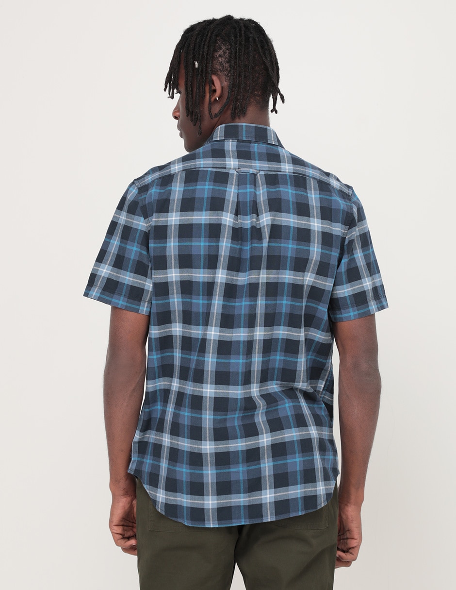 Camisa casual de algodón manga corta para hombre 2