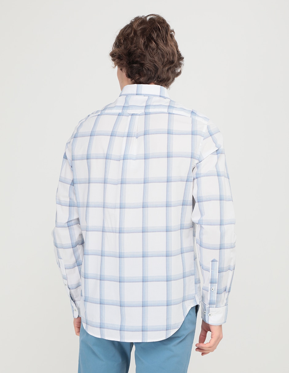 Camisa casual de algodón manga larga para hombre 2