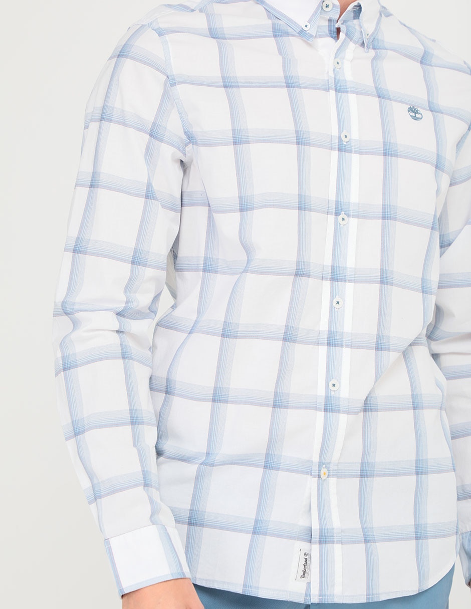 Camisa casual de algodón manga larga para hombre 4