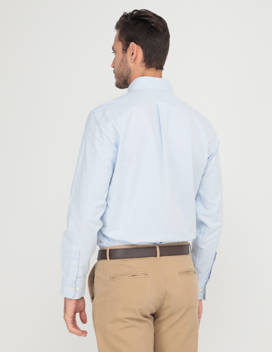 Camisa casual de algodón manga larga para hombre 2