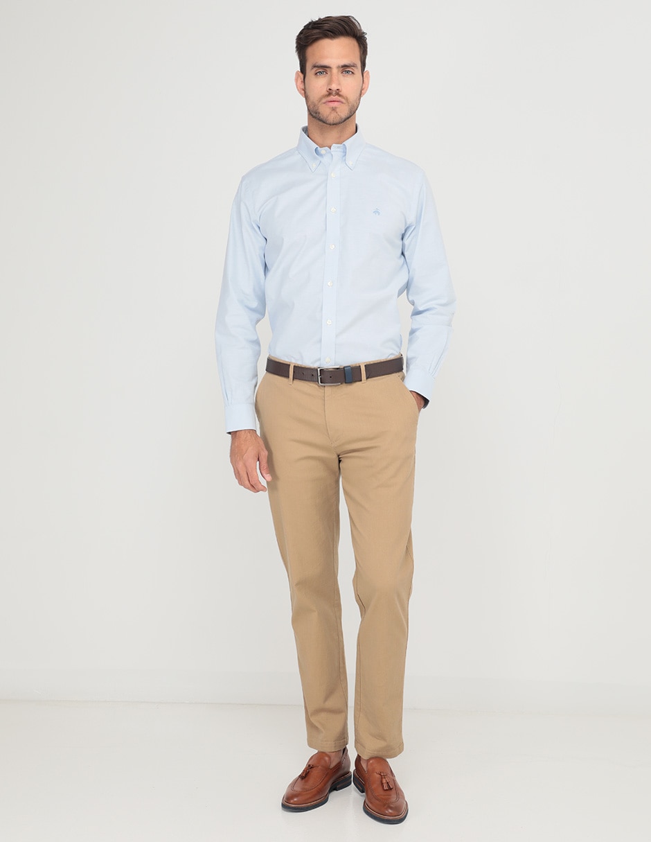 Camisa casual de algodón manga larga para hombre 3
