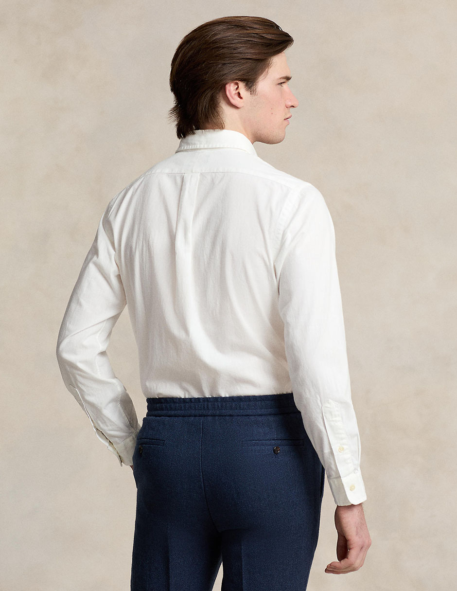 Camisa casual de algodón manga larga para hombre 2