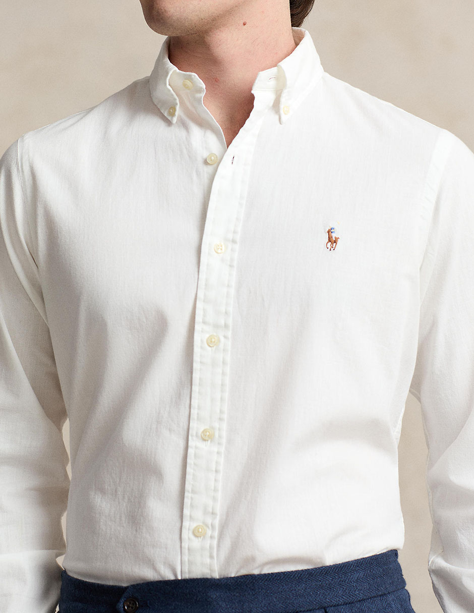 Camisa casual de algodón manga larga para hombre 4