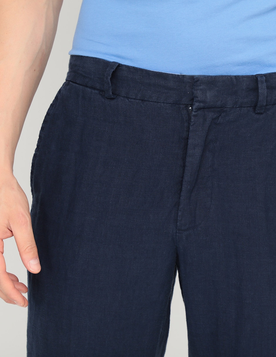 Pantalón casual chino recto Polo Rl de lino para hombre