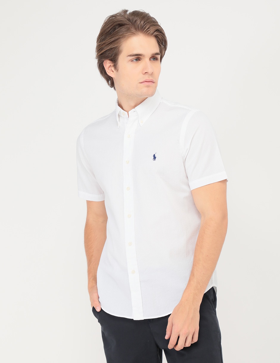 Camisa casual Polo Ralph Lauren de algodón manga corta para hombre