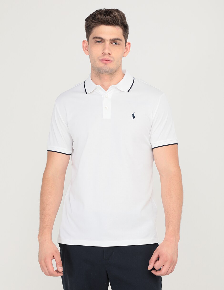 Playera polo discount ralph lauren blanca