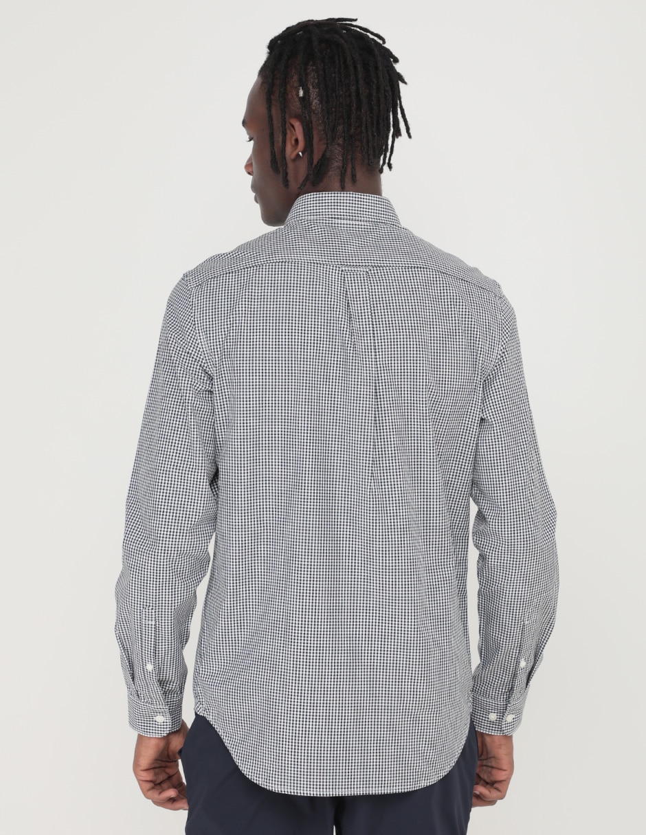 Camisa casual de algodón manga larga para hombre 2