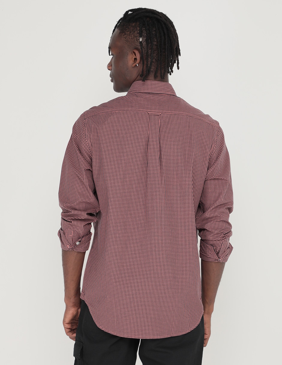 Camisa casual de algodón manga larga para hombre 2