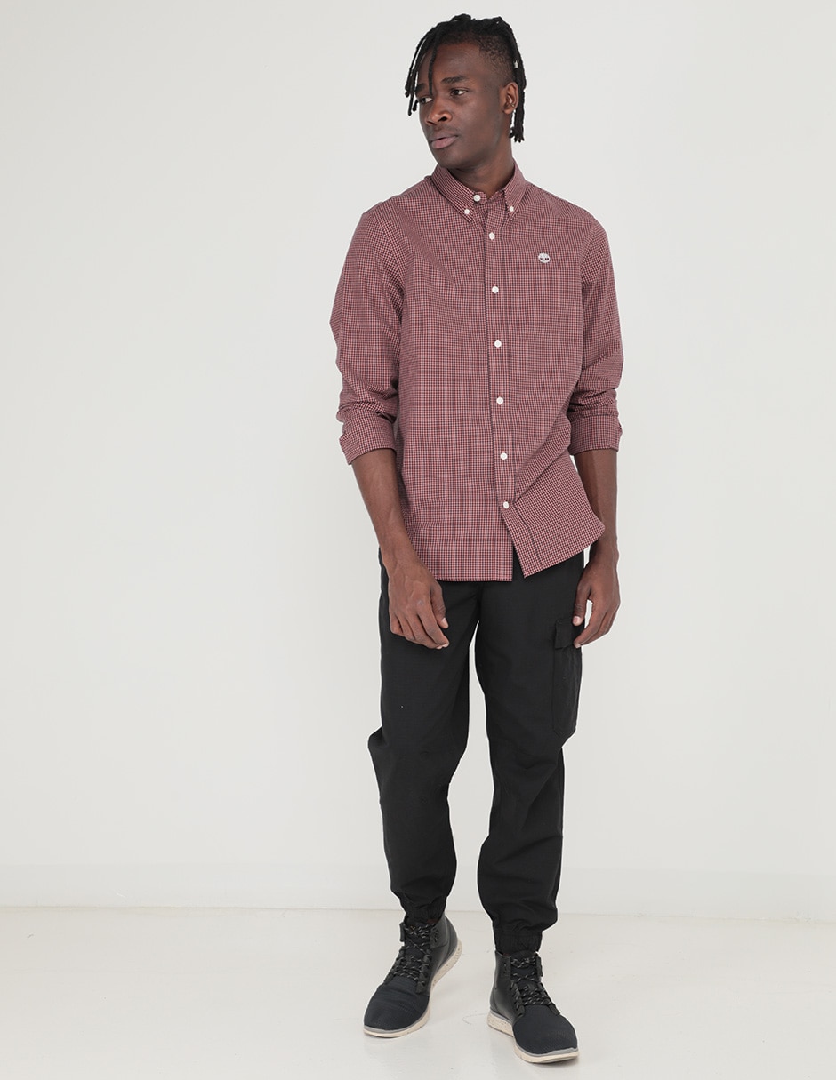 Camisa casual de algodón manga larga para hombre 3