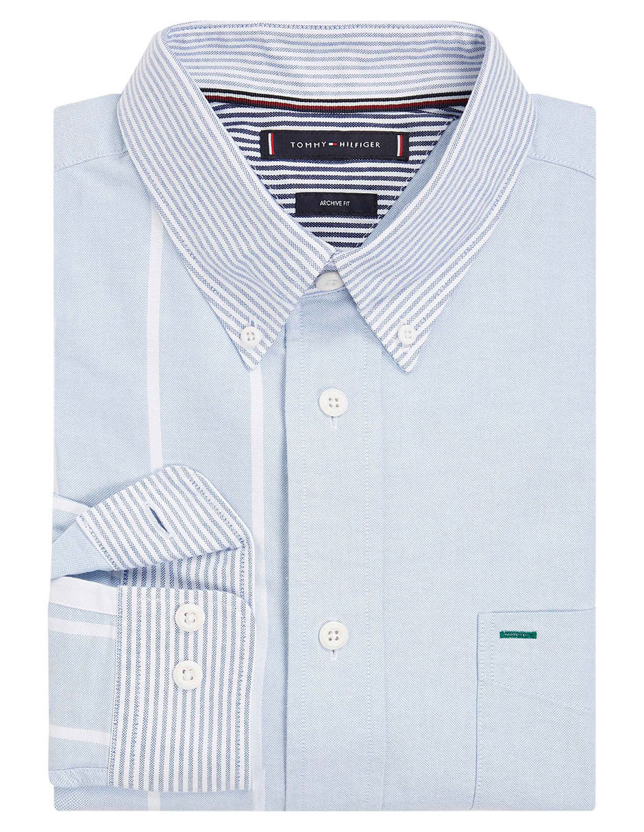 Camisa casual de algodón manga larga para hombre 3